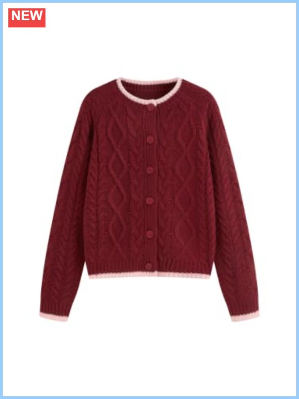 CIDER Cable Knit Cardigan Sweaters for Women Cropped Knitwear